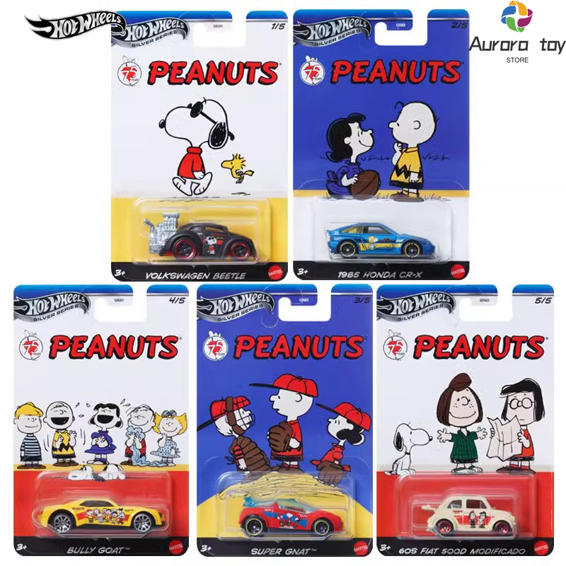 Mattel Collectible & Vintage Dolls - 1/64 roda panas Model mobil Snoopy
