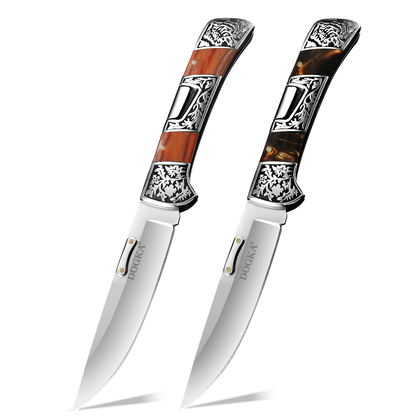 Vintage Collectible Knife - Pisau Lipat Ukiran Vintage dengan Gagang