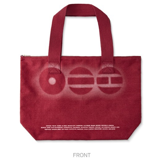 Tas Tote Kanvas Merah Bermotif - Vintage Collectible Shop ulasan dan harga