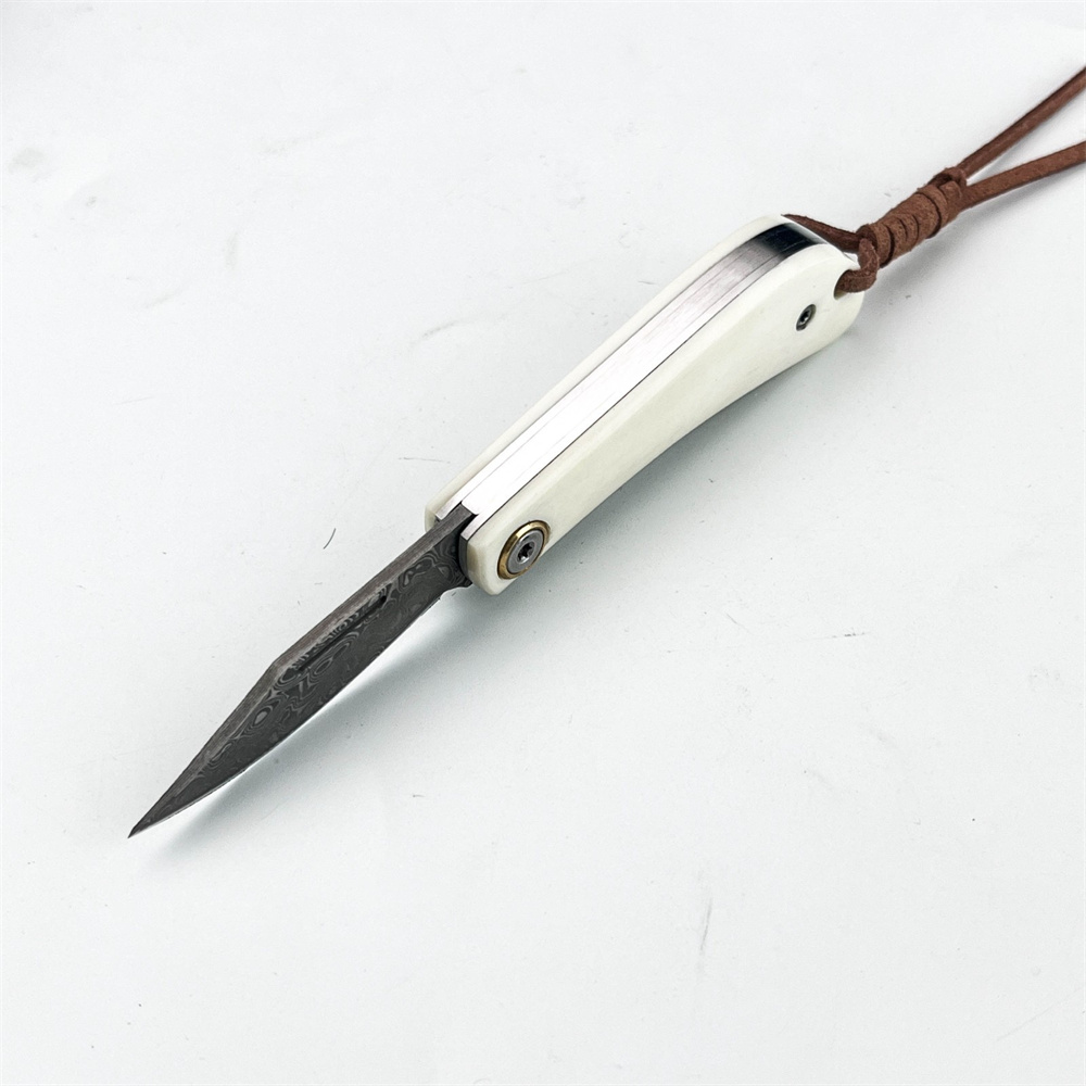 Pisau Lipat EDC Vintage Damasc - Vintage Collectible Knife ulasan dan harga