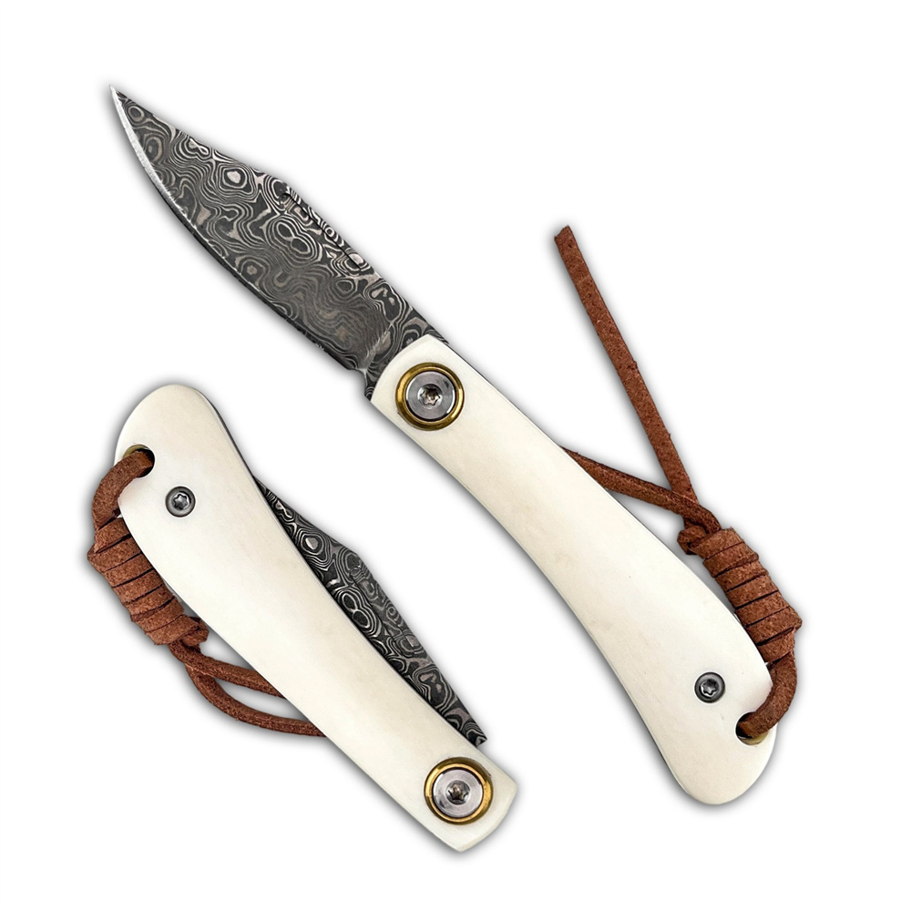 Pisau Lipat EDC Vintage Damasc - Vintage Collectible Knife ulasan dan harga